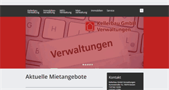 Desktop Screenshot of kellerbau.de